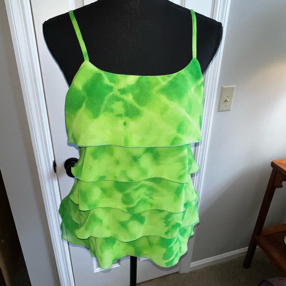 Y2K  Green Layered Women's Top - Picture 2 of 6